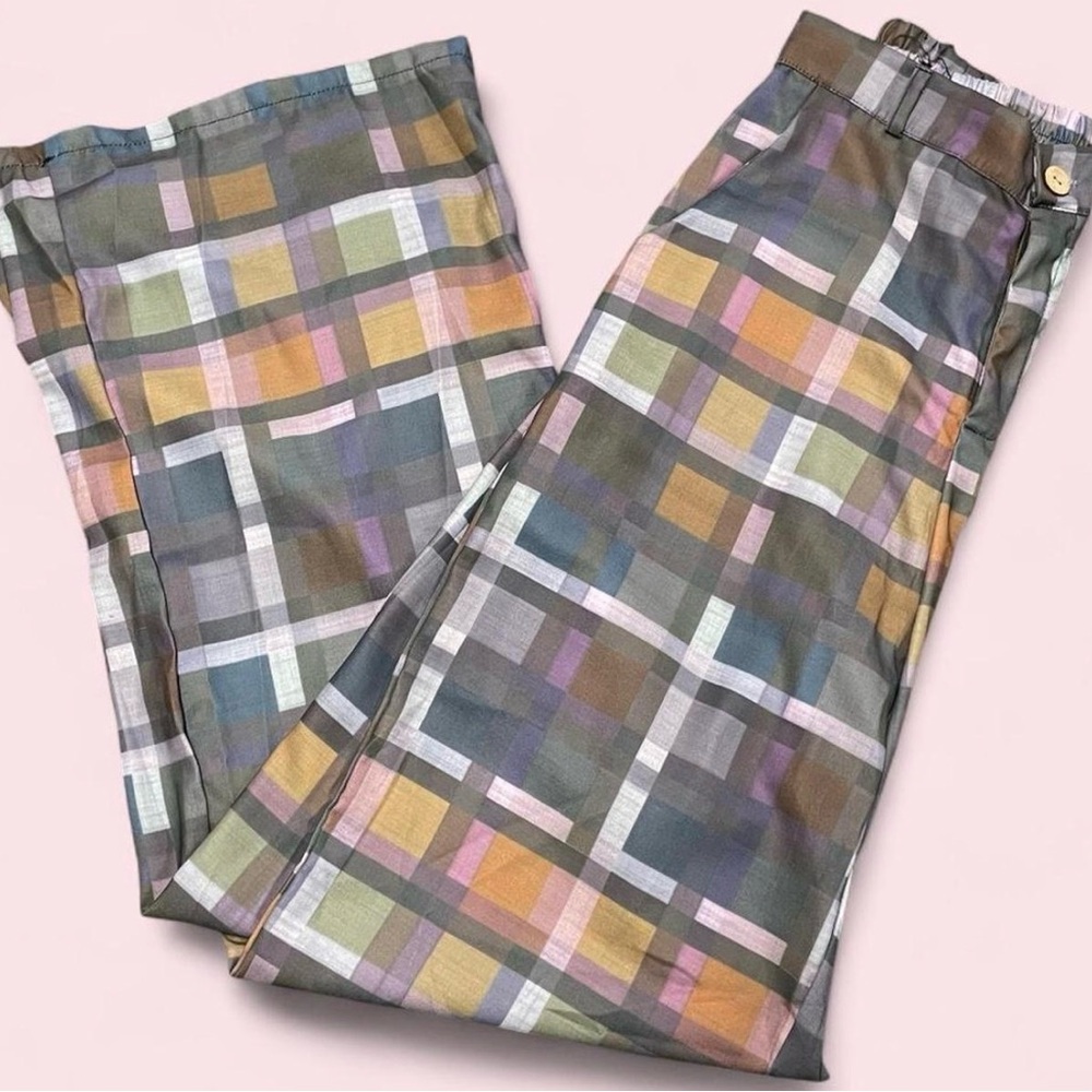 Stylish Multicolor Checkered Pants - image 5